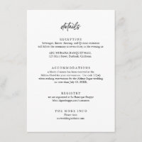 Modern Minimalistic Wedding Details