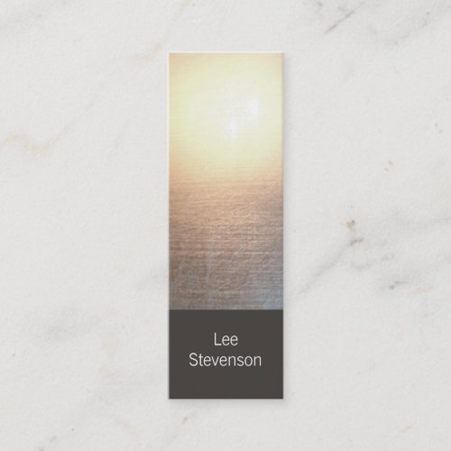 Modern Minimalistic Zen Glow Mini Business Card
