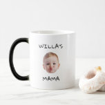Modern minimalists Face Baby Gift for New Mommy    Color Morph Mug<br><div class="desc">Modern minimalists Face Baby Gift for New Mommy Magic Mug</div>