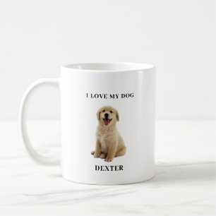 Modern minimalits Custom Dog Lover Pet Portrait Coffee Mug