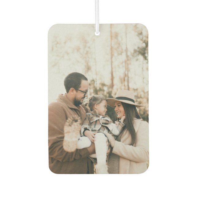 Modern Minmalist Family Photo  Air Freshener (Front)
