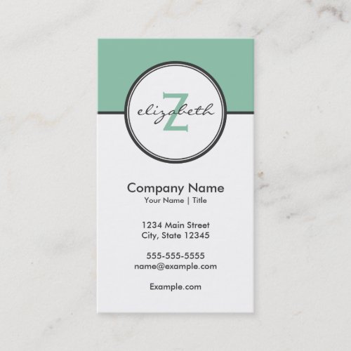 Modern Mint and Gray Business Card Templates