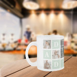 Modern Mint Collage Photo Dad Best Gift Frosted Glass Coffee Mug<br><div class="desc">Modern Mint Collage Photo Dad Best Gift is a unique and personalized gift that is perfect for any occasion such as Father's Day, birthdays, or any other special day that honors fathers. This gift is designed to showcase the special moments and memories that you've shared with your dad throughout the...</div>