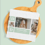 Modern Mint Collage Photo Dad Best Gift Kitchen Towel<br><div class="desc">Modern Mint Collage Photo Dad Best Gift is a unique and personalized gift that is perfect for any occasion such as Father's Day, birthdays, or any other special day that honors fathers. This gift is designed to showcase the special moments and memories that you've shared with your dad throughout the...</div>