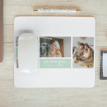 Modern Mint Collage Photo Dad Best Gift Mouse Pad<br><div class="desc">Modern Mint Collage Photo Dad Best Gift is a unique and personalized gift that is perfect for any occasion such as Father's Day, birthdays, or any other special day that honors fathers. This gift is designed to showcase the special moments and memories that you've shared with your dad throughout the...</div>