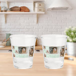 Modern Mint Collage Photo Dad Best Gift Shot Glass<br><div class="desc">Modern Mint Collage Photo Dad Best Gift is a unique and personalized gift that is perfect for any occasion such as Father's Day, birthdays, or any other special day that honors fathers. This gift is designed to showcase the special moments and memories that you've shared with your dad throughout the...</div>