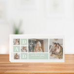 Modern Mint Collage Photo Dad Best Gift Wooden Box Sign<br><div class="desc">Modern Mint Collage Photo Dad Best Gift is a unique and personalized gift that is perfect for any occasion such as Father's Day, birthdays, or any other special day that honors fathers. This gift is designed to showcase the special moments and memories that you've shared with your dad throughout the...</div>