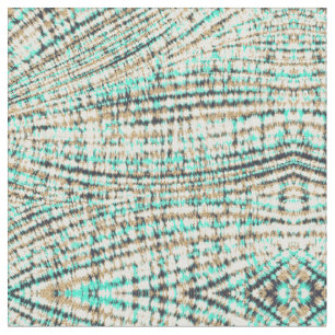 Modern Mint Gold Tie Dye Abstract Fabric