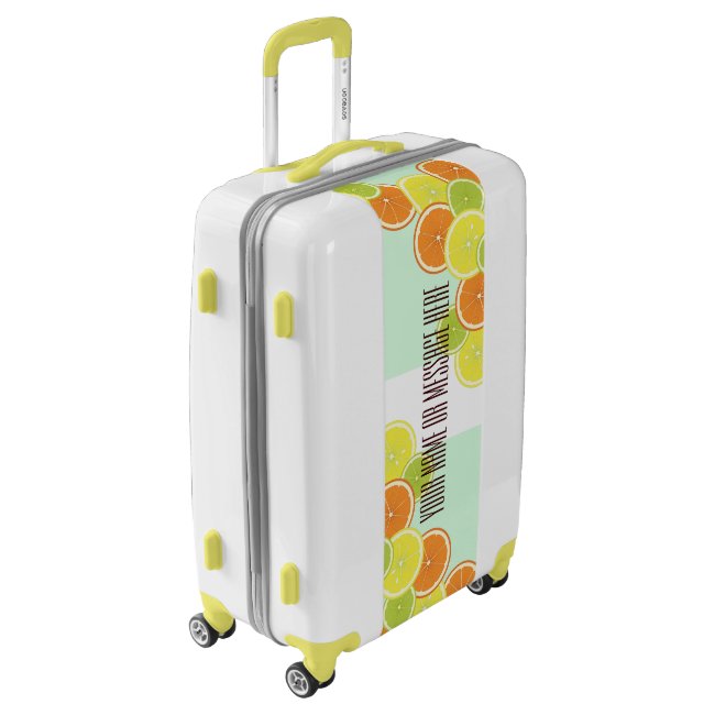 Modern Mint Green Citrus Fruit Slices
