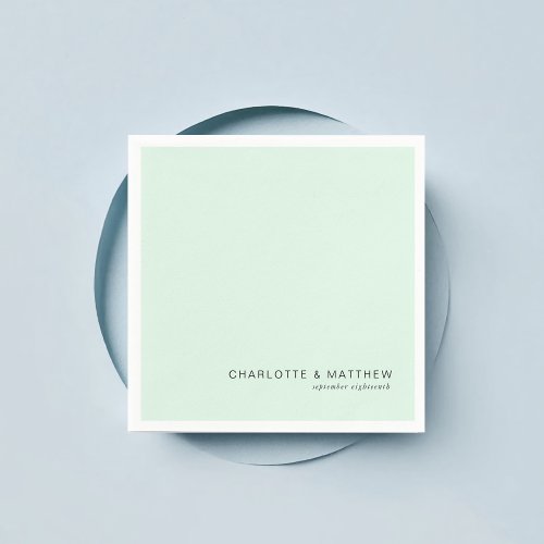 Modern mint_green napkins