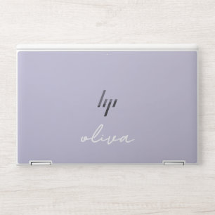 Modern Mint Green Personalized Script  HP Laptop Skin