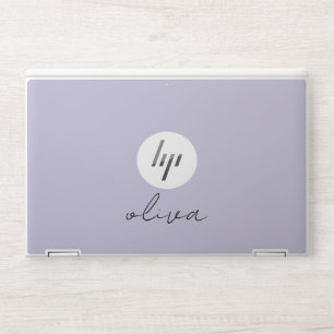 Modern Mint Green Personalized Script  HP Laptop Skin