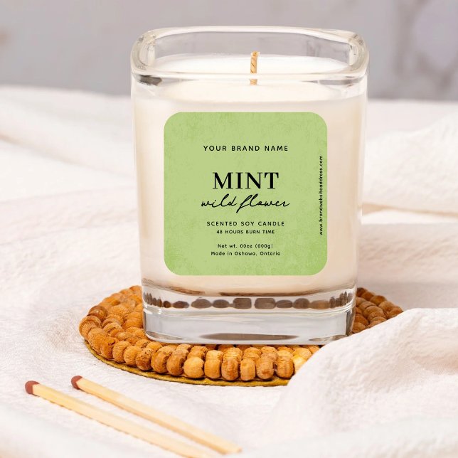 Modern Mint Green Rustic Label (Creator Uploaded)