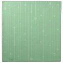 Modern mint green stripes and dots  cloth napkin