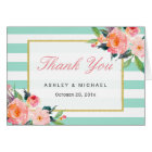 Pink And Green Wedding Congratulations Card | Zazzle.com