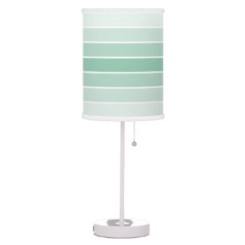 Modern Mint Ombre Table Lamp by snowfinch at Zazzle