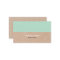 Modern Mint PRINTED Kraft Business Card