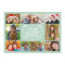 Modern Mint & Swirls Collage Holidays Photo Card