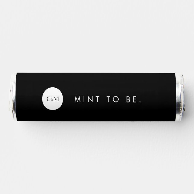 Modern Mint To Be Wedding Candy Favors (Front)