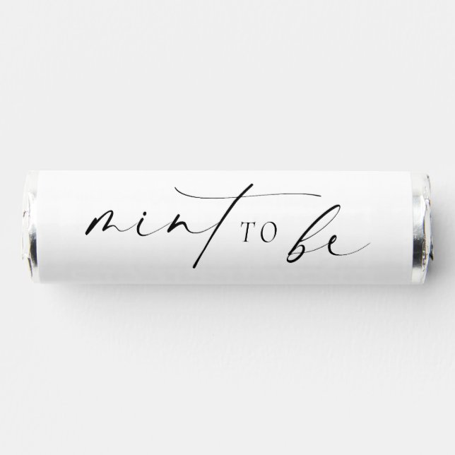 Modern Mint To Be Wedding Favors (Front)