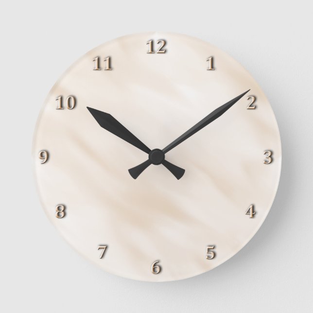 Modern Misty Antique White Clock Bath Accessory (Front)