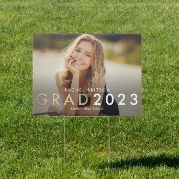 Modern Mix Graduation Yard Sign by berryberrysweet at Zazzle