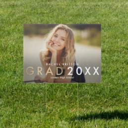 Modern Mix Graduation Yard Sign