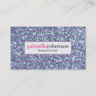 Modern Mixed Colors Glitter & Sparkles Business Card