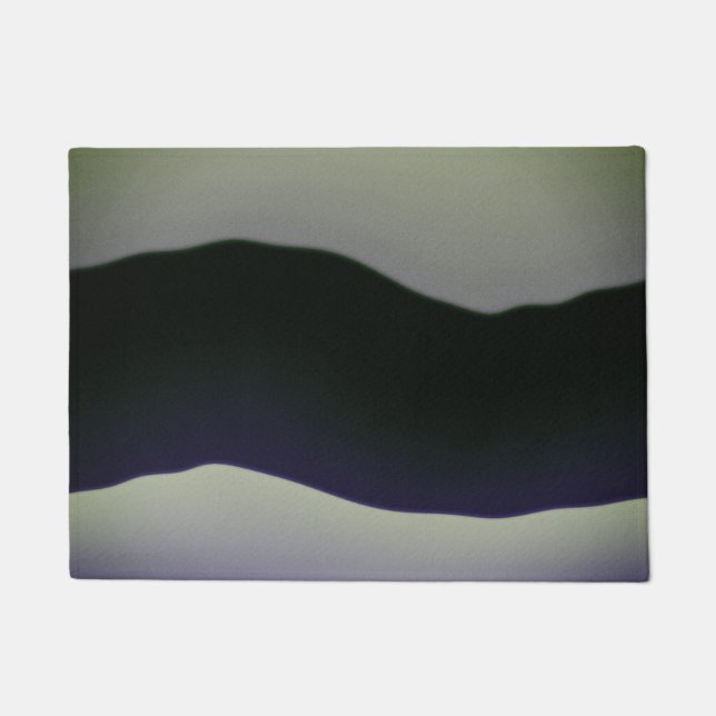 Modern Mixed Rich Deep Grey Pattern Cool  Doormat (Front)