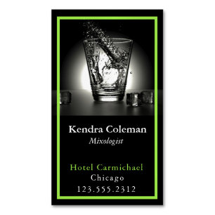 Modern Mixologist Business Card Magnet