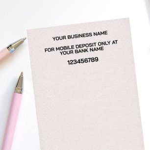 MODERN MOBILE DEPOSIT BANK ENDORSEMENT SELF-INKING STAMP