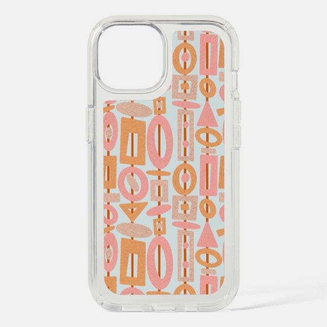 Modern Mobiles Pink & Orange Speck iPhone Case (Front)