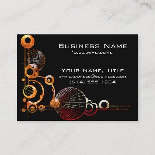 Customizable Modern (Mod) Design 1 Business Cards