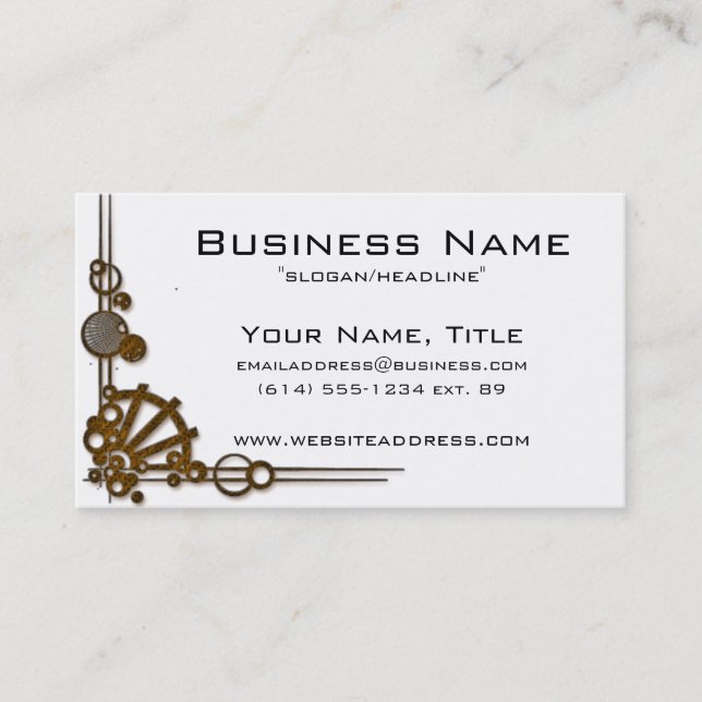 Modern (Mod) Design 3 Business Cards (Front)