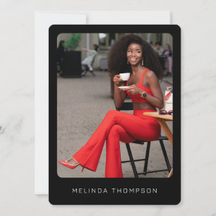 Modern Modeling Actor Comp Card 5 Photo QR Code