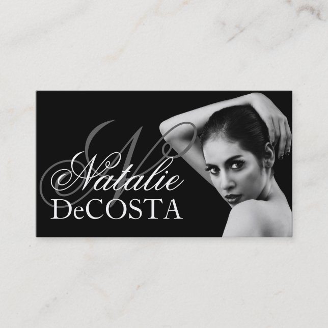 Modern Modeling Business Card (Front)