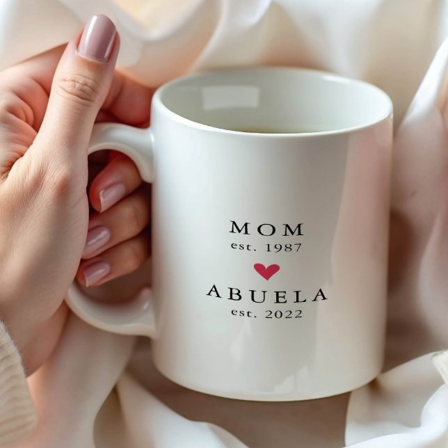 Modern Mom | Abuela Year Est. Coffee Mug (Creator Uploaded)