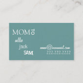 Modern Mom calling card (Back)