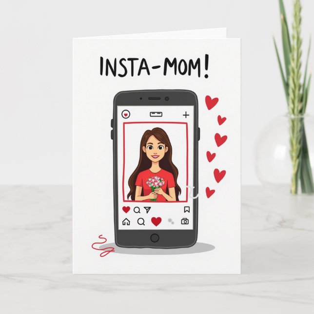 Modern Mom Celebration Card (Front)