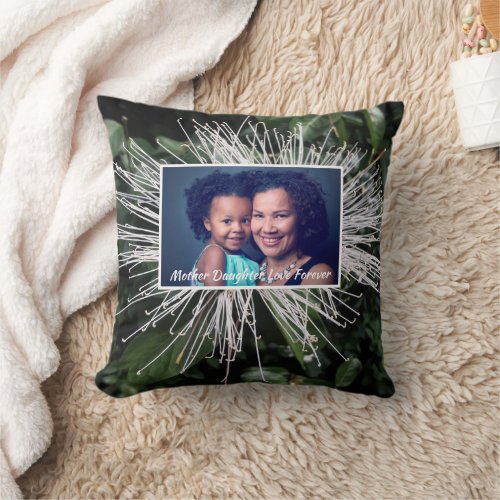 Modern Mom Family Love Photo Personalize  Throw Pillow
