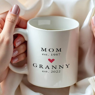 Modern Mom   Granny Year Est. Coffee Mug