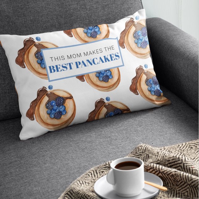 Modern Mom Makes Best Pancakes Gift Accent Pillow (Creator Uploaded)