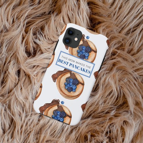 Modern Mom Makes Best Pancakes Gift iPhone 11 Case