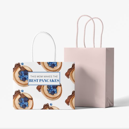 Modern Mom Makes Best Pancakes Gift Large Gift Bag