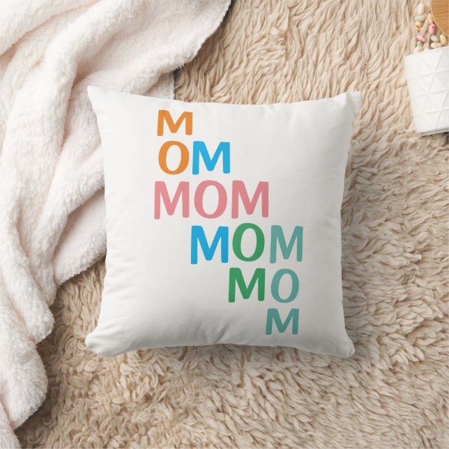 Modern Mom Mother's Day Throw Pillow (Blanket)