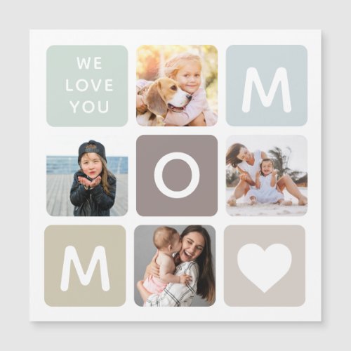 Modern MOM Photo Collage Mothers Day Cute Family