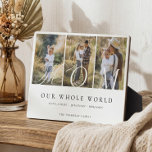 Modern Mom Photo Collage Mothers Day keepsake Gift Plaque<br><div class="desc">Celebrate mom with this elegant Modern Mom Photo Collage Mother's Day keepsake Gift Plaque, designed to beautifully showcase 3 cherished memories in a modern, elegant, and meaningful way. Featuring a minimal and elegant photo collage layout with space for 3 photos, this design keeps the focus on your most heartfelt moments...</div>