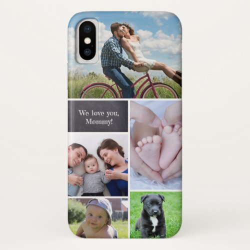 Modern mom photo collage phone case