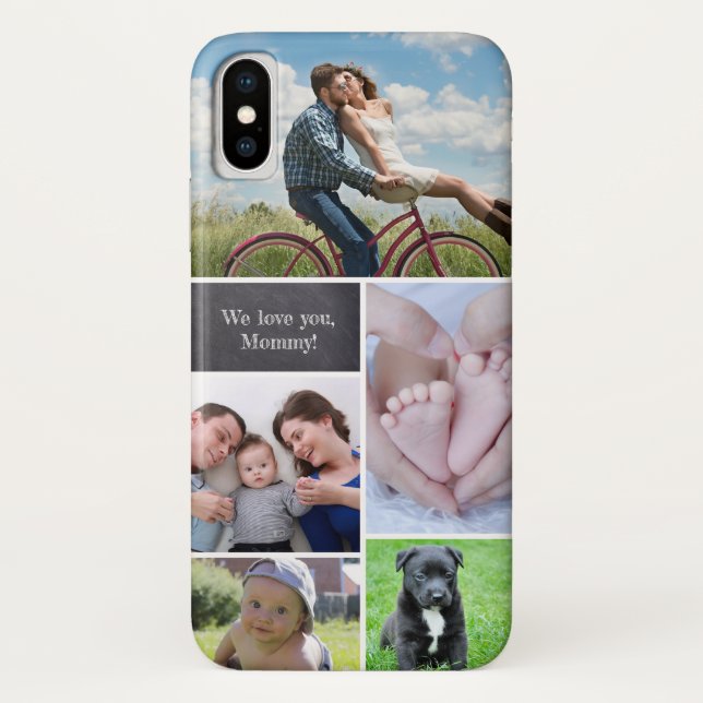 Modern mom photo collage phone case (Back)