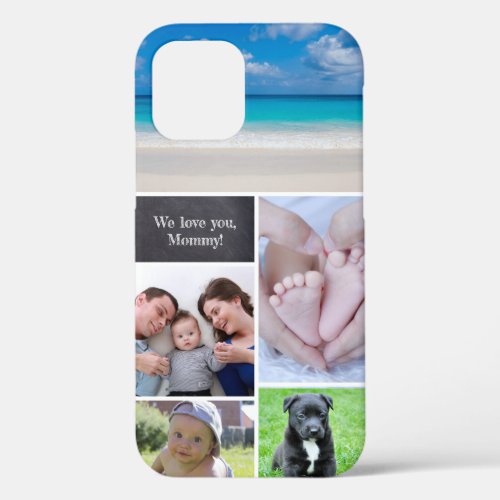 Modern mom photo collage phone case